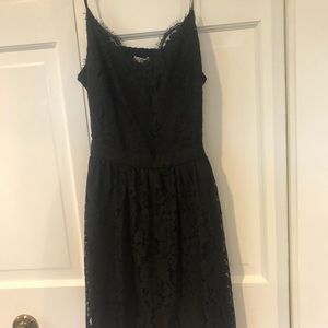 Joie black lace dress